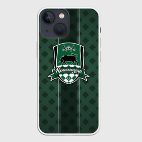 Чехол для iPhone 13 mini с принтом ФК Краснодар в городе Новоалтайск,  |  | background | bull | emblem | football | football club | krasnodar | sport | texture | бьк | краснодар | рпл | спорт | текстура | фон | футбол | футбольный клуб | эмблема