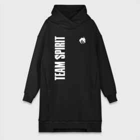 Платье-худи хлопок с принтом TEAM SPIRIT LOGO по горизонтали в городе Новоалтайск,  |  | collapse | cs go | cyber | cybersport | dota 2 | dragon | hearthstone | miposhka | mira | russia | spirit | spirited | team spirit | torontotokyo | ts | yatoro | дракон | кибер | киберспорт | киберспортсмен | кс го | россия | спирит | спиритед |