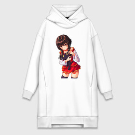 Платье-худи хлопок с принтом BlackCаt в городе Новоалтайск,  |  | anime | cat | girl | konosuba | manga | megumin | witch | аниме | ведьма | ведьмы | девочка | коносуба | кот | кошка | манга | мегумин | прекрасный мир
