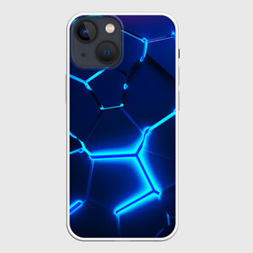 Чехол для iPhone 13 mini с принтом 3D ПЛИТЫ | NEON STEEL | НЕОНОВЫЕ ПЛИТЫ в городе Новоалтайск,  |  | 3d | abstraction | among as | counter strike | geometry | hexagon | lol | neon | paints | stripes | texture | triangle | wow | абстракция | амонг ас | брызги | геометрия | краски | неон | неоновый | разлом | соты | текстура
