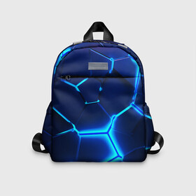 Детский рюкзак 3D с принтом 3D ПЛИТЫ | NEON STEEL | НЕОНОВЫЕ ПЛИТЫ в городе Новоалтайск, 100% полиэстер | лямки с регулируемой длиной, сверху петелька, чтобы рюкзак можно было повесить на вешалку. Основное отделение закрывается на молнию, как и внешний карман. Внутри дополнительный карман. По бокам два дополнительных кармашка | Тематика изображения на принте: 3d | abstraction | among as | counter strike | geometry | hexagon | lol | neon | paints | stripes | texture | triangle | wow | абстракция | амонг ас | брызги | геометрия | краски | неон | неоновый | разлом | соты | текстура