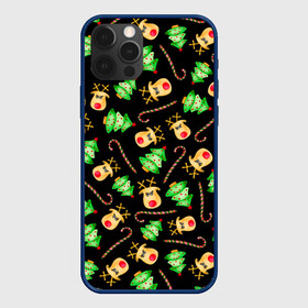 Чехол для iPhone 12 Pro Max с принтом Олени, елки и карамель в городе Новоалтайск, Силикон |  | Тематика изображения на принте: caramel | christmas | deer | lollipop | merry christmas | new year | santa | spruce | tree | акварель | ёлка | зима | зимний узор | карамель | леденец | лес | новогодние олени | новогодний узор | новогодняя ночь | новый год | ночь | олени