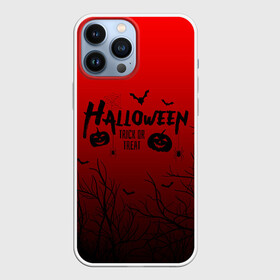 Чехол для iPhone 13 Pro Max с принтом ХЕЛЛОУИН КРАСНЫЙ ЛЕС, ЛЕТУЧИЕ МЫШИ в городе Новоалтайск,  |  | bats | bones | ghost | halloween | pumpkin | skull | кости | летучие мыши | приведение | призрак | скелет | тыква | хеллоуин | хоррор | хэллоуин
