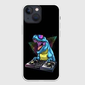 Чехол для iPhone 13 mini с принтом Динозавр ди джей в городе Новоалтайск,  |  | t rex | ди джей | динозавр | мем | тирекс