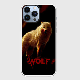 Чехол для iPhone 13 Pro Max с принтом Красный волк. в городе Новоалтайск,  |  | Тематика изображения на принте: wolf | wolfs | волк | волки | волчара | животные | звери | лес | природа