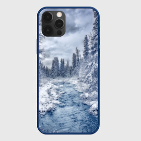 Чехол для iPhone 12 Pro Max с принтом СНЕЖНЫЙ ПЕЙЗАЖ в городе Новоалтайск, Силикон |  | fores | ice | snow | white | winter | белый | вода | зима | иней | красота | лед | лес | мороз | небо | новый год | пейзаж | природа | река | ручей | снег