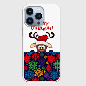 Чехол для iPhone 13 Pro с принтом Merry Christmas (оленёнок) в городе Новоалтайск,  |  | christmas | merry christmas | santa claus | дед мороз | ёлка | новогодние олени | новый год | оленёнок бэмби | оленёнок рудольф | орнамент | с новым годом | сантаклаус | свитер с оленями | снегурочка | снежинки | узоры