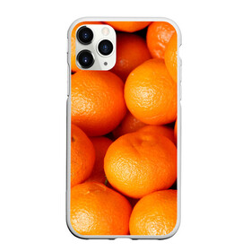 Чехол для iPhone 11 Pro Max матовый с принтом Мандаринчик чик в городе Новоалтайск, Силикон |  | зима | новыйгод | тренды | фрукты | яркое