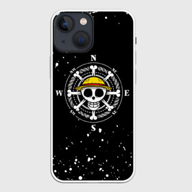 Чехол для iPhone 13 mini с принтом ONE PIECE | ВАН ПИС ЧЕРЕП БРЫЗГИ КРАСОК в городе Новоалтайск,  |  | Тематика изображения на принте: anime | luffi | lufi | manga | one piece | samurai | wano ван пис | zoho | большой куш | ванпис | вон пис | зохо | корабль | король пиратов | луфи | луффи | манга | манки д луффи | пират | самурай | уон пис