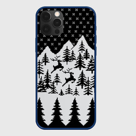 Чехол для iPhone 12 Pro Max с принтом Северные Олени в Горах в городе Новоалтайск, Силикон |  | christmas | merry christmas | santa claus | дед мороз | ёлка | новогодние олени | новый год | оленёнок бэмби | оленёнок рудольф | орнамент | с новым годом | сантаклаус | свитер с оленями | северный олень | снегурочка