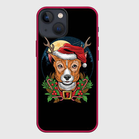 Чехол для iPhone 13 mini с принтом Рождественский Оленёнок в городе Новоалтайск,  |  | christmas | merry christmas | santa claus | дед мороз | ёлка | новогодние олени | новый год | оленёнок бэмби | оленёнок рудольф | с новым годом | сантаклаус | свитер с оленями | северный олень | снегурочка | снежинки
