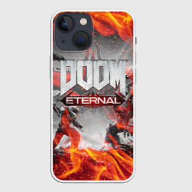 Чехол для iPhone 13 mini с принтом DOOM ETERNAL | ДУМ ПАЛАЧ РОКА В ОГНЕ в городе Новоалтайск,  |  | demons | devil | doom | doom eternal | doom guy | doom slayer | hell | iddqd | mark of the doom slayer | slayer | ад | гарнило | демоны | дум | палач | палач рока