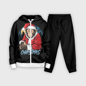 Детский костюм 3D с принтом CHRISTMAS (обезьяна) в городе Новоалтайск,  |  | chimpanzee | christmas | gorilla | merry christmas | monkey | santa claus | бигфут | гамадрил | гиббон | год обе | горилла | дед мороз | ёлка | животное | зверь | мартышка | новый год | обезьяна | орангутан | подарок | праздник