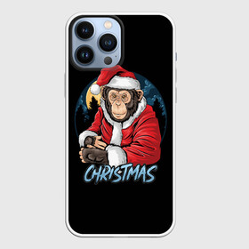 Чехол для iPhone 13 Pro Max с принтом CHRISTMAS (обезьяна) в городе Новоалтайск,  |  | Тематика изображения на принте: chimpanzee | christmas | gorilla | merry christmas | monkey | santa claus | бигфут | гамадрил | гиббон | год обе | горилла | дед мороз | ёлка | животное | зверь | мартышка | новый год | обезьяна | орангутан | подарок | праздник