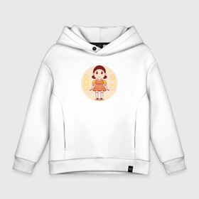 Детское худи Oversize хлопок с принтом DOLL CARTOON CHIBI в городе Новоалтайск, френч-терри — 70% хлопок, 30% полиэстер. Мягкий теплый начес внутри —100% хлопок | боковые карманы, эластичные манжеты и нижняя кромка, капюшон на магнитной кнопке | doll cartoon chibi | squid game | игра на выживание | корейский сериал про кальмара | королевская битва | хван дон хёк | хван чун хо | чхо сан воо