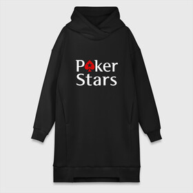 Платье-худи хлопок с принтом PokerStars логотип в городе Новоалтайск,  |  | poker | poker stars | pokerstars | карты | лого | логотип | покер | покер старс | покерстарс