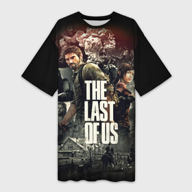 Платье-футболка 3D с принтом THE LAST OF US ЩЕЛКУНЫ в городе Новоалтайск,  |  | Тематика изображения на принте: cicadas | ellie | fireflies | naughty dog | stalker | tattoo ellie | the last of us | the last of us part 2 | tlou | tlou2 | джоэл | каннибалы | ласт оф ас | одни из нас | охотники | последние из нас | сталкер | тату элли | топляк | цикады | ще