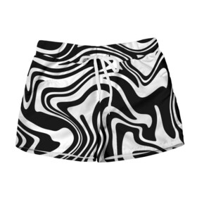 Женские шорты 3D с принтом Черно белые полосы | Black and white stripes в городе Новоалтайск, 100% полиэстер | прямой крой, два кармана без застежек по бокам. Мягкая трикотажная резинка на поясе, внутри которой широкие завязки. Длина до середины бедра | free | minimalist | minimum | арт | бежевый | белый | буквы | вебер | горы | девушка | дизайн | женское | живопись | кружки | линии | минимализм | море | надпись | пейзаж | редбаббл | стикеры | умная цитата | футболки