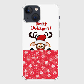 Чехол для iPhone 13 mini с принтом Оленёнок (Merry Christmas) в городе Новоалтайск,  |  | merry christmas | santa claus | дед мороз | ёлка | зверь | зима | лось | мороз | новогодние олени | новый год | оленёнок бэмби | оленёнок рудольф | олень | подарок | празд | рождество | с новым годом | сантаклаус
