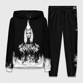 Женский костюм 3D (с толстовкой) с принтом GHOSTEMANE Hip Hop Grunge | Гостмейн в городе Новоалтайск,  |  | gang | ghostemane | glitch | grunge | halloween | hiphop | monada | music | rap | trash | генг | гостмейн | гостмэйн | гранж | знак | меркури | монада | музыка | надпись | потертости | призрак | реп | рэп | символ | треш | хеллоуин | хипхоп