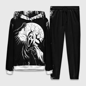 Женский костюм 3D (с толстовкой) с принтом Крик Хэллоуин Хоррор | Scream Halloween в городе Новоалтайск,  |  | film | grunge | halloween | moon | movie | scream | wood | ветки | гранж | дерево | кино | крик | луна | маска | ужастик | фильм | хеллоуин | хоррор | хэллоуин