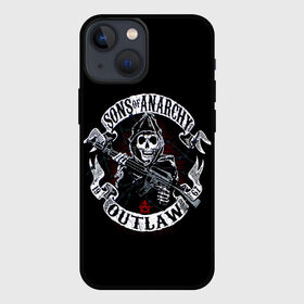 Чехол для iPhone 13 mini с принтом SOA Outlow в городе Новоалтайск,  |  | biker | bikers | son of anarchy | байкер | байкеры | сериал | сериалы | сыны анархии