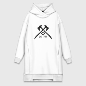 Платье-худи хлопок с принтом Logo New World в городе Новоалтайск,  |  | game | games | mmo | new world | игра | игры | ммо | новый мир | нью ворлд