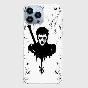 Чехол для iPhone 13 Pro Max с принтом Берсерк | Berserk. в городе Новоалтайск,  |  | Тематика изображения на принте: berserk | kentaro miura | аниме | берсерк | берсерк аниме | гатс | гриффит | золотой век | каска | кентаро миура | кэнтаро миура | манга | манга берсерк