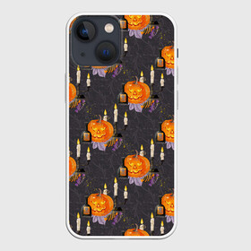 Чехол для iPhone 13 mini с принтом Хэллоуин   тыквы и свечи в городе Новоалтайск,  |  | Тематика изображения на принте: свеча | свечи | ужасы | хеллоуин | хелоуин | хэллоуин | хэлоуин