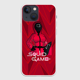 Чехол для iPhone 13 mini с принтом девушка из игры кальмаров в городе Новоалтайск,  |  | squid game | выживание | игра в кальмара | кальмар | корейский | корея