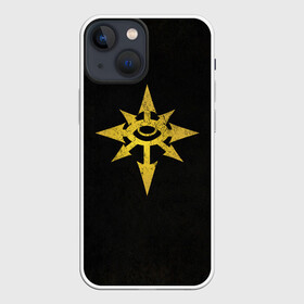 Чехол для iPhone 13 mini с принтом Черный легион (цвет легиона) в городе Новоалтайск,  |  | abaddon | astartes | black legion | chaos | chaos marine | csm | sons of horus | space marine | warhammer | абаддон | астартес | космодесант хаоса | крест | сыны хоруса | хаос | черный легион