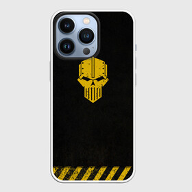 Чехол для iPhone 13 Pro с принтом Железные Воины до Ереси (цвет легиона) в городе Новоалтайск,  |  | Тематика изображения на принте: astartes | hazard stripes | iron warriors | legion | perturabo | skull | terminator | warhammer | астартес | вархаммер | железные воины | пертурабо | терминатор | череп