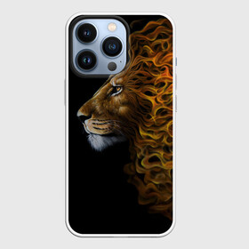 Чехол для iPhone 13 Pro с принтом ПЛАМЕННЫЙ ЛЕВ в городе Новоалтайск,  |  | fire | flame | king | lion | вожак | голова | животные | звери | кошки | лев | огонь | пламя | царь