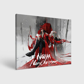 Холст прямоугольный с принтом Naraka Merry Christmass в городе Новоалтайск, 100% ПВХ |  | battle royal | game | games | naraka bladepoint | блэйд поинт | игра | игры | королевская битва | нарака блэйдпоинт