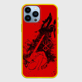 Чехол для iPhone 13 Pro Max с принтом БЕРСЕРК ГАТС С МЕЧОМ, ДОСПЕХИ в городе Новоалтайск,  |  | Тематика изображения на принте: anime | anime berserk | berserk | guts | knight | manga | аниме | аниме берсерк | берсерк | гатс | клеймо | манга | рыцарь | япония