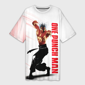 Платье-футболка 3D с принтом Гароу из One Punch Man в городе Новоалтайск,  |  | garo | garow | ningen kaijin | one punch man | one punchman | onepunchman | tareo | urufuman | wolfman | аниме | бэнг | ван панч мен | ванпанчмен | гаро | гароу | манга | монстр | охотник на героев | человек одинудар | человек одного удара
