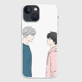 Чехол для iPhone 13 mini с принтом Хэ Бом и Тэ Сон в городе Новоалтайск,  |  | bl | bl manga | cherry blossoms after winter | manga | вишня цветет после зимы | сенен | сененай | те сон | тесон | хебом | хэ бом | школьники