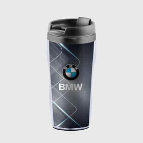 Термокружка-непроливайка с принтом [BMW] Logo в городе Новоалтайск, внутренняя часть — пищевой пластик, наружная часть — прозрачный пластик, между ними — полиграфическая вставка с рисунком | объем — 350 мл, герметичная крышка | Тематика изображения на принте: bmw | bmw performance | m | motorsport | performance | бмв | моторспорт
