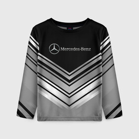 Детский лонгслив 3D с принтом [Mercedes-Benz] Текстура в городе Новоалтайск, 100% полиэстер | длинные рукава, круглый вырез горловины, полуприлегающий силуэт
 | amg | mercedes | mercedesamg gt | sport | амг | мерседес | мерседесбенц амг | спорт