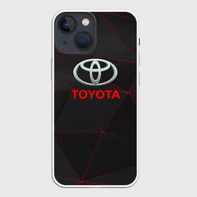 Чехол для iPhone 13 mini с принтом [Toyota] Тонкие линии неона в городе Новоалтайск,  |  | auto | sport | toyota | авто | автомобиль | бренд | спорт | тойота