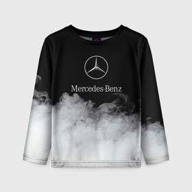 Детский лонгслив 3D с принтом [Mercedes-Benz] Облака в городе Новоалтайск, 100% полиэстер | длинные рукава, круглый вырез горловины, полуприлегающий силуэт
 | amg | mercedes | mercedesamg gt | sport | амг | мерседес | мерседесбенц амг | спорт