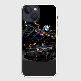 Чехол для iPhone 13 mini с принтом Бэха в ночном городе в городе Новоалтайск,  |  | bmw | car | germany | night | prestige | автомобиль | бмв | бэха | германия | ночь | огни | престиж