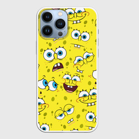 Чехол для iPhone 13 Pro Max с принтом Губка Боб   SpongeBob pattern в городе Новоалтайск,  |  | sponge bob | spongebob | губка боб | квадратные штаны | сквэр пэнтс | спанч боб