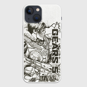 Чехол для iPhone 13 mini с принтом Gears 5 (Gears of War)  Кейт Диаз в городе Новоалтайск,  |  | gears 5 | gears of war | винтовка лансер | игры | кейт диаз | череп | шестнрёнка