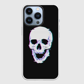 Чехол для iPhone 13 Pro с принтом Неоновый светящийся череп в городе Новоалтайск,  |  | Тематика изображения на принте: bone | bones | color | glow | halloween | light | neon | skeleton | skull | кости | кость | неон | неоновый | свет | свечение | скелет | хэллоуин | цвет | череп