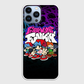 Чехол для iPhone 13 Pro Max с принтом FRIDAY NIGHT FUNKIN NEON GRAFFITI в городе Новоалтайск,  |  | dance | fnf | friday night funk | friday night funkin | music | the boyfriend | the girlfriend | trash | бойфренд | гёрлфренд | граффити | игры | кликеры | музыка | танцы | треш
