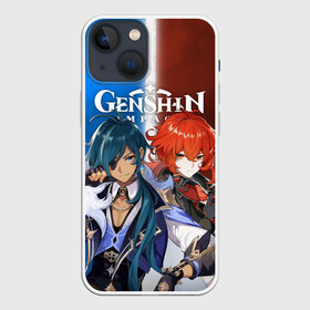 Чехол для iPhone 13 mini с принтом КЭЙА И ДИЛЮК | ГЕНШИН в городе Новоалтайск,  |  | anime | cryo | diluc | game | kaeya | lumin | paimon | pyro | аниме | взрыв | геншин | дилюк | игра | импакт | итэр | крио | кэйа | люмин | молитва | паймон | пиро | путешественник | тейват