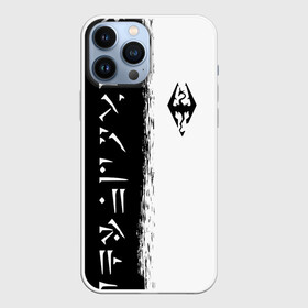 Чехол для iPhone 13 Pro Max с принтом THE ELDER SCROLLS SKYRIM FUS RO DAH  ЧЁРНО БЕЛЫЙ в городе Новоалтайск,  |  | Тематика изображения на принте: dovahkiin | dragon | dragonborn | fus ro dah | oblivion | rpg | skyrim | tes | tes 5 | tes skyrim | tes v | the elder scrolls | the elder scrolls skyrim | we know | докавин | дракон | мы знаем | обливион | рпг | скайрим | фус ро дах