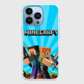 Чехол для iPhone 13 Pro с принтом МАЙНКРАФТ ГЕРОИ ИГРЫ | MINECRAFT в городе Новоалтайск,  |  | block | creeper | cube | minecraft | pixel | tnt | блок | геометрия | крафт | крипер | кубики | майнкрафт | пиксели | тнт