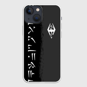 Чехол для iPhone 13 mini с принтом THE ELDER SCROLLS SKYRIM  FUS RO DAH в городе Новоалтайск,  |  | dovahkiin | dragon | dragonborn | fus ro dah | oblivion | rpg | skyrim | tes | tes 5 | tes skyrim | tes v | the elder scrolls | the elder scrolls skyrim | we know | докавин | дракон | мы знаем | обливион | рпг | скайрим | фус ро дах